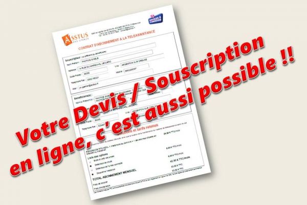 SOUSCRIPTION EN LIGNE